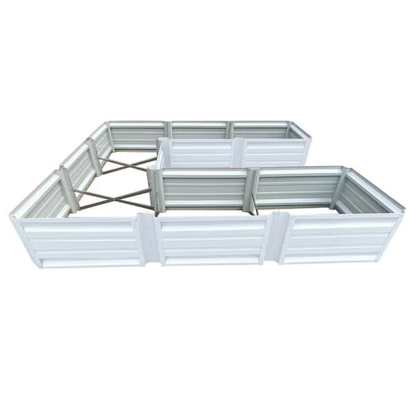 108 inch by 108 inch U Shaped Galvalume Metal Planter Box
