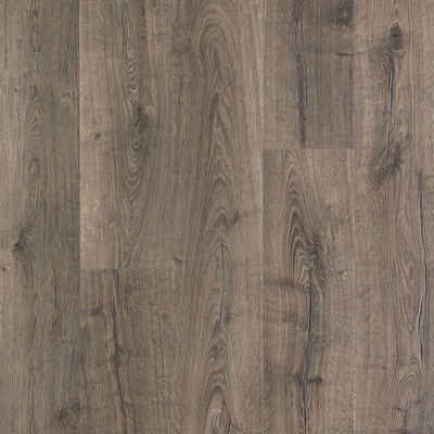 Outlast+ 7.48 in. W Vintage Pewter Oak Waterproof Laminate Wood Flooring (19.63 sq. ft./case)