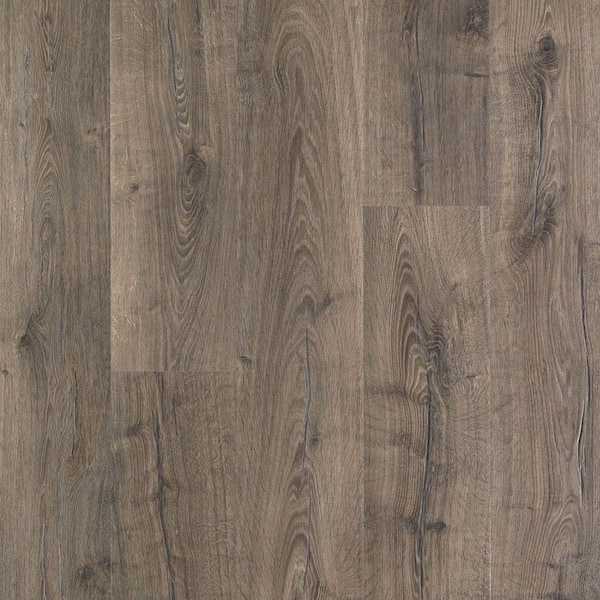 Outlast+ Vintage Pewter Oak 12 mm T x 7.4 in. W Waterproof Laminate Wood Flooring (19.63 sqft/case)