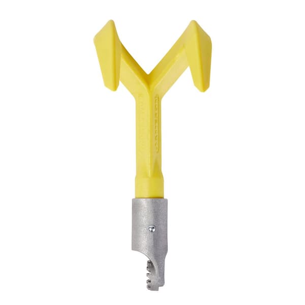 Jameson 11 in. Ram's Horn Nylon Twin Prong Vine Puller and Lifter; Weeder (Universal Adapter)