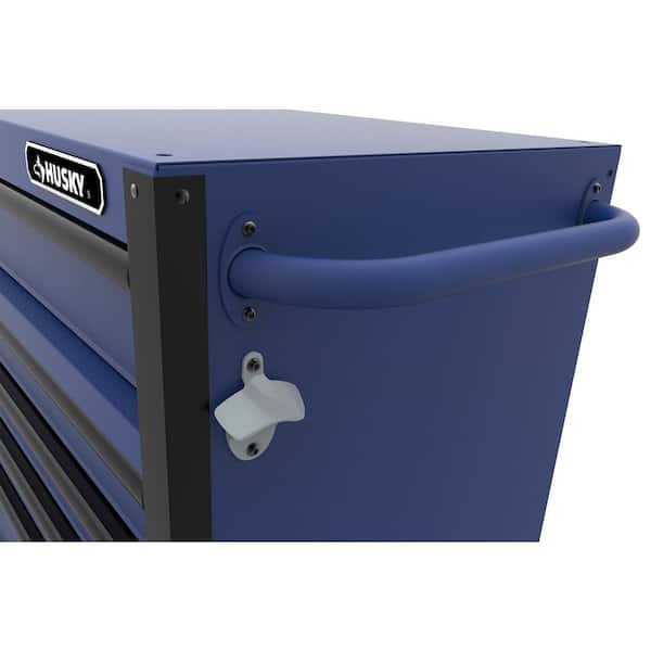 Husky Heavy-Duty 52 in. W x 20 in. D 9-Drawer Matte Blue Rolling Tool Cabinet