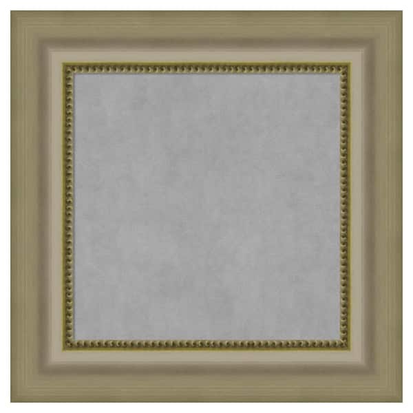 Amanti Art Vegas Silver 17 in. x 17 in. Framed Magnetic Board
