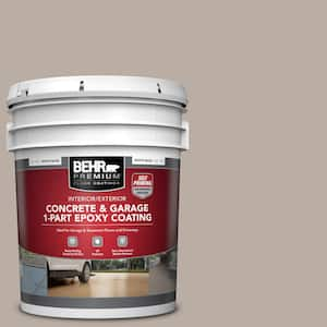 5 gal. #N200-3 Nightingale Gray Self-Priming 1-Part Epoxy Satin Interior/Exterior Concrete and Garage Floor Paint