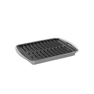 17.5 in. Cast Aluminum Grill Pan in Gray