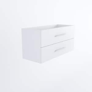 Napa 40 in. W x 18 in. D x 21 in. H Single Sink Bath Vanity Cabinet without Top in White, Wall Mounted