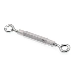 1/4 in. x 7-5/8 in. Zinc Plated Steel and Aluminum Eye-To-Eye Turnbuckles (5-Pack)