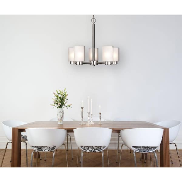 Sylvestre 5-Light Brushed Nickel Chandelier