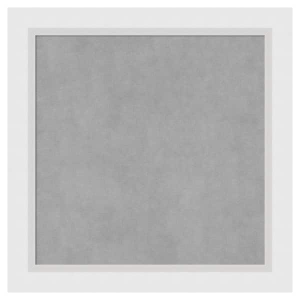 Amanti Art Blanco White 24 in. x 24 in. Framed Magnetic Board