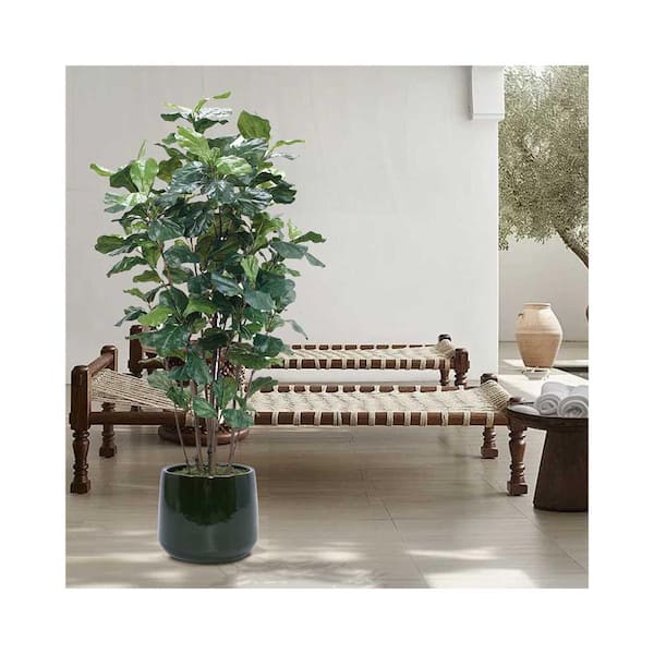 GOGEXX Set of 4 Handmade 5.71/7.48/9.65/11.81 in. H Antique Green