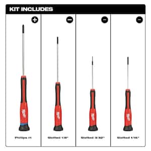 PACKOUT 20 in. Tote and 4-Piece Precision Screwdriver Set (5-Piece)