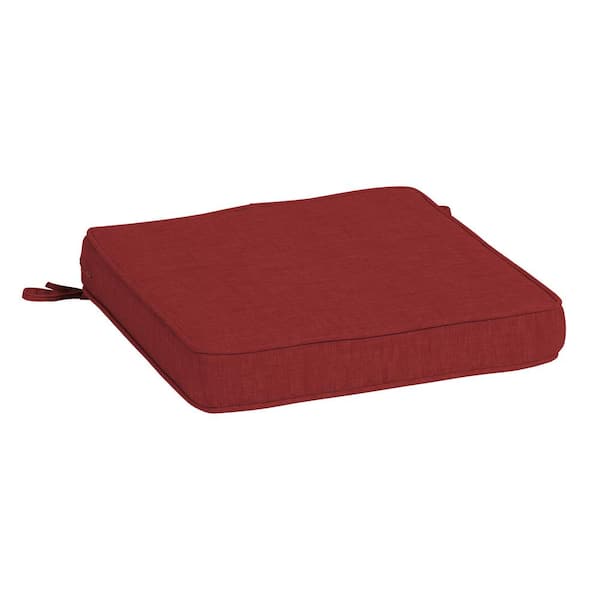 ARDEN SELECTIONS ProFoam 20 in. x 20 in. Ruby Red Leala Sqaure Outdoor Seat Cushion