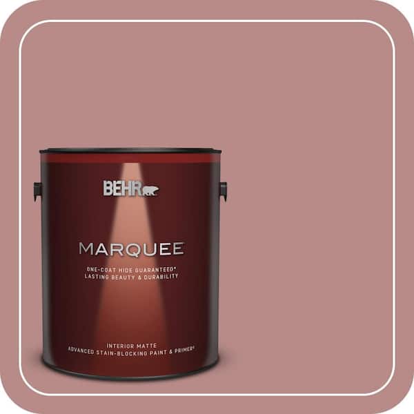 BEHR MARQUEE 1 gal. #150F-4 Victorian Mauve Matte Interior Paint & Primer