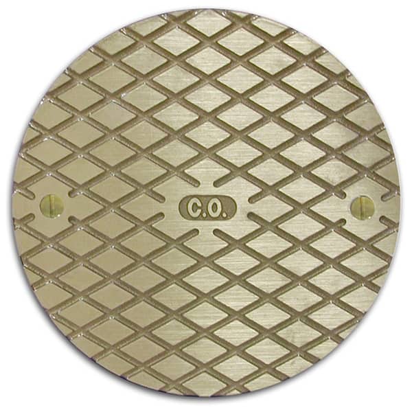 6 in. Nickel Bronze Round Cast Cleanout Cover
