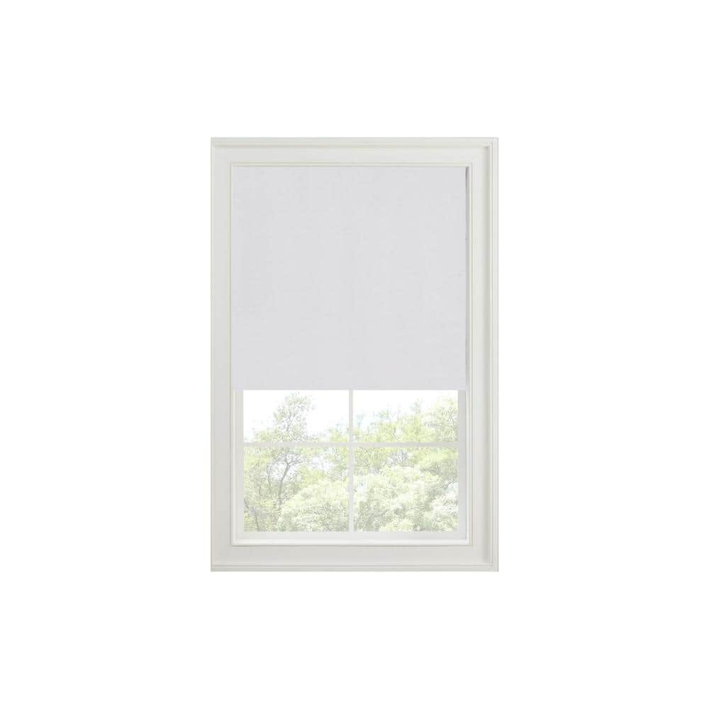 Faux Silk White Cordless 100% Blackout Solid Polyester Roman Shade 23 in. W x 64 in. L price history on PriceWatchPro