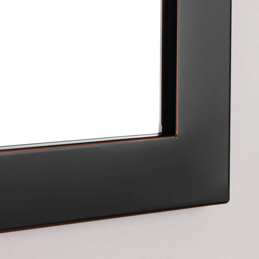 Elegant Bronze Rectangular Bathroom Vanity Mirror