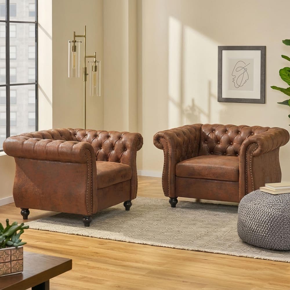 Christopher Knight Home Elizabeth Poltrona Reclinabile In Pelle Trapuntata, Colore Marrone, Design Elegante E Confortevole