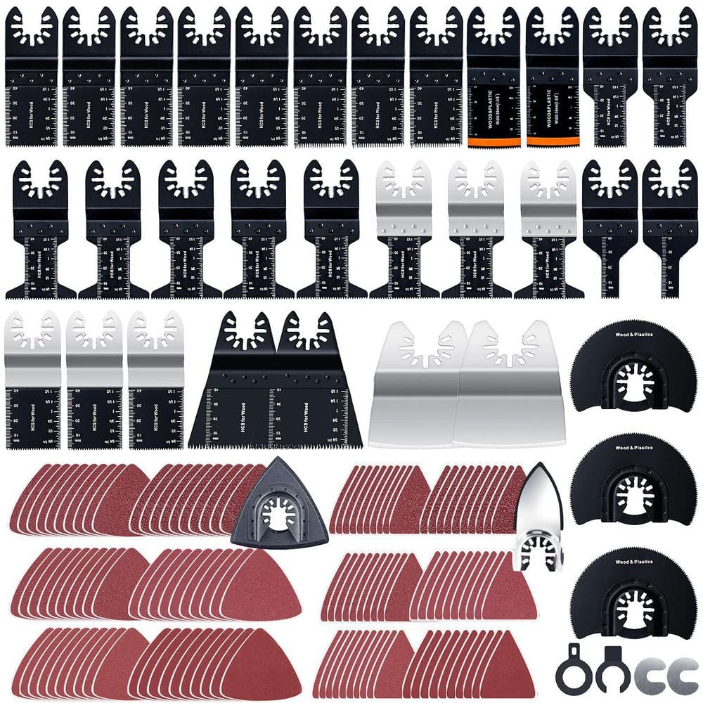 Oscillating Multi-Tool Universal Fit Bi-Metal Blade Kit (158-Piece) screw price history on PriceWatchPro