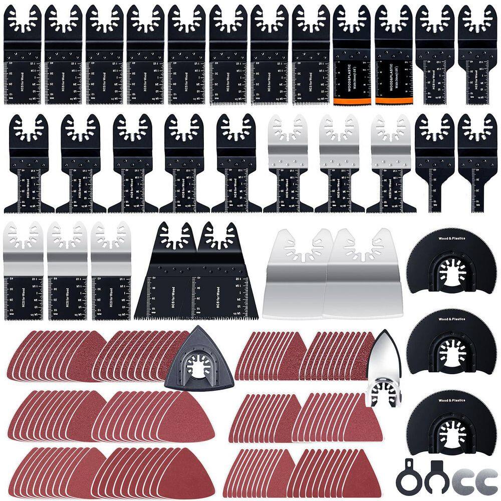 Oscillating Multi-Tool Universal Fit Bi-Metal Blade Kit (158-Piece) screw price history on PriceWatchPro