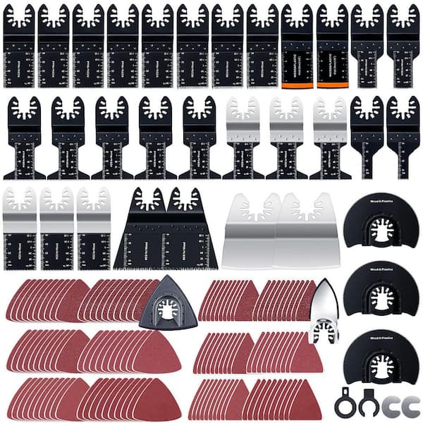 Oscillating Multi-Tool Universal Fit Bi-Metal Blade Kit (158-Piece)