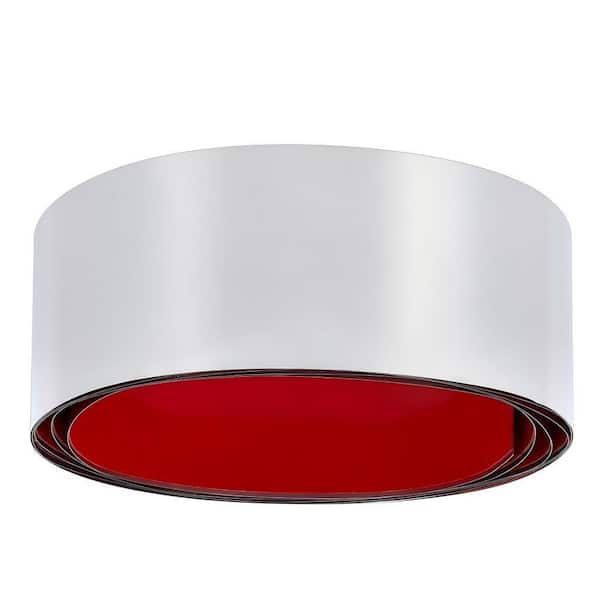 157.5 in. W x 3.9 in. D x 0.1 in. H in Silver Toe Kick, Stainless Steel Kick Plate, Peel and Stick Metal Baseboard