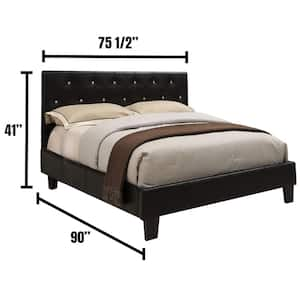 Velen Cal.King Bed IN Black