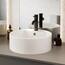 Swiss Madison Monaco Ceramic Circular Basin Pedestal Sink in White ...