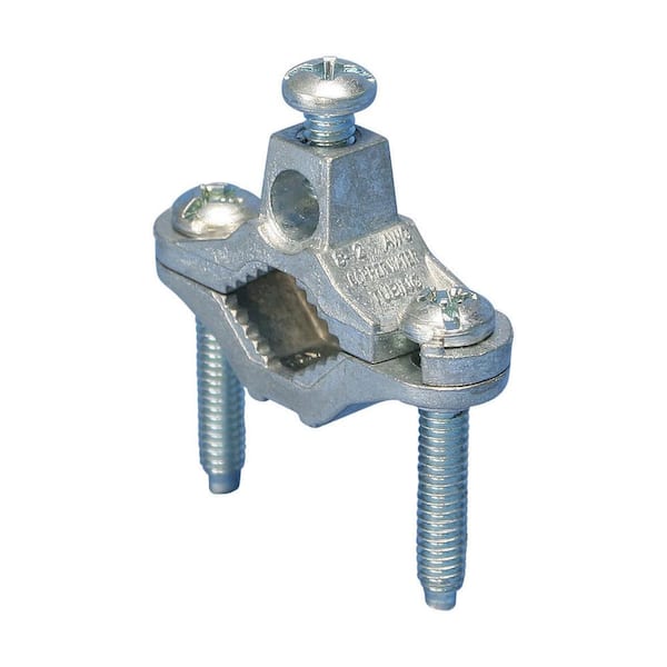 ERICO Pipe Conduit Ground Clamp, Zinc Alloy, 1/2 in. To 1 in. Pipe, #10 Solid-#6 Solid (25-Pack)
