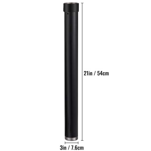 VEVOR 21 in. H x 3 in. Dia Sail Pole Extension Powder Coated