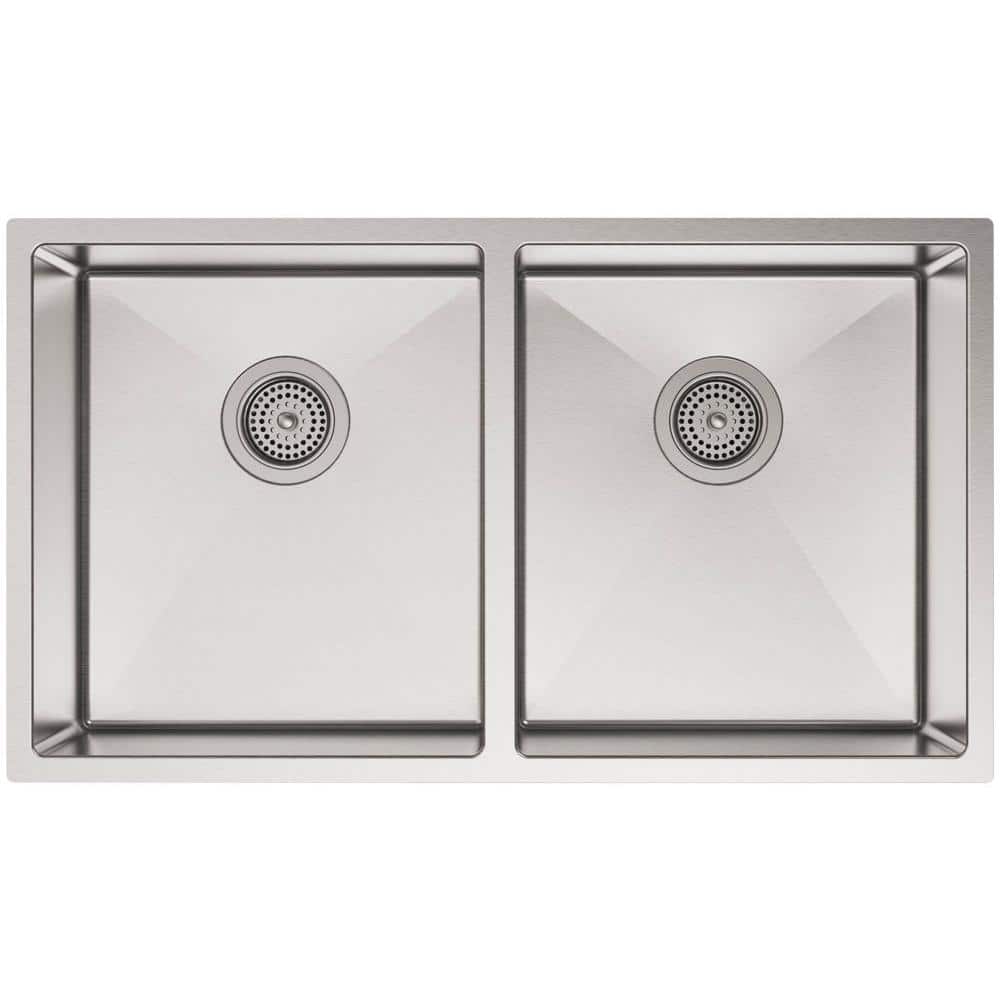 Strive 32" Stainless Steel Double Bowl Undermount Kitchen Sink