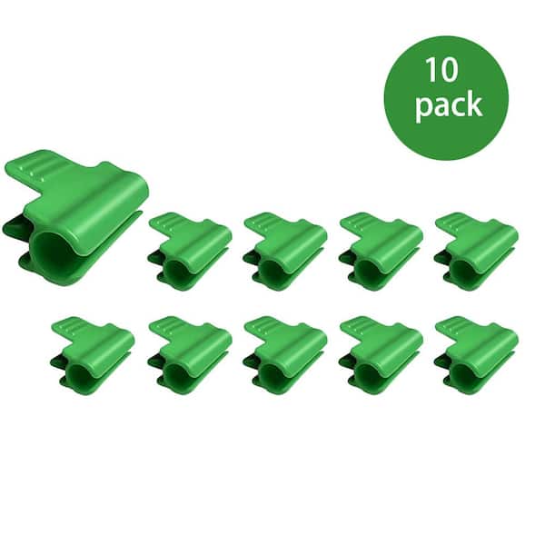 Agfabric 0.63 in. Clamp for Greenhouse, Row Cover, Netting, Tunnel Hoop Clips, Plant Cover and Frost Blanket (10-Pack)
