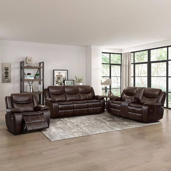 Lazzara Austin 87.5 in. W Pillow Top Arm Faux Leather Rectangle
