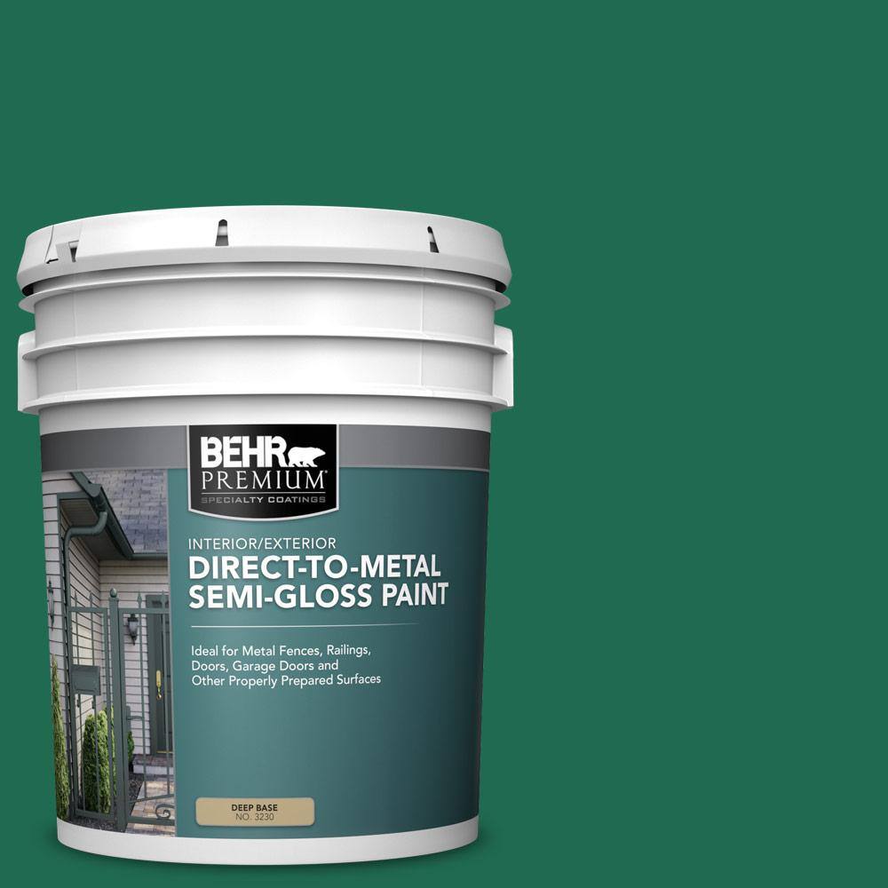 BEHR PREMIUM 5 gal. P4307 Sparkling Emerald SemiGloss Direct to