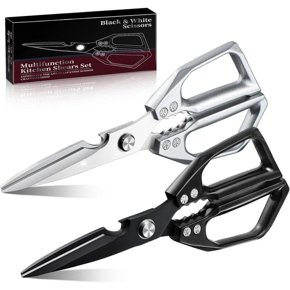 9.06 in. Heavy Duty Poultry Stainless Steel Kitchen Shears Set, Japanese Kitchen Scissors for Meat, Ergonomic Design price history on PriceWatchPro
