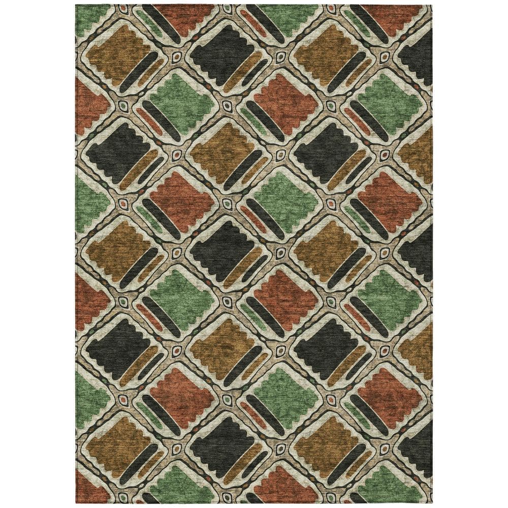 Chantille Machine Washable Indoor/Outdoor Abstract ACN2799 Paprika 10 ft. x 14 ft. Area Rug price history on PriceWatchPro