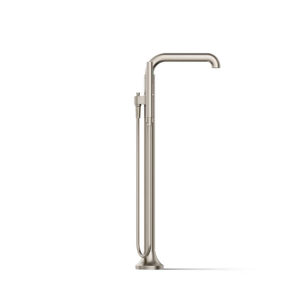 Tone Brushed Nickel Freestanding Tub Faucet with Hand Shower