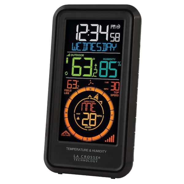 314-152-B La Crosse Technology Small Digital Thermometer - Black