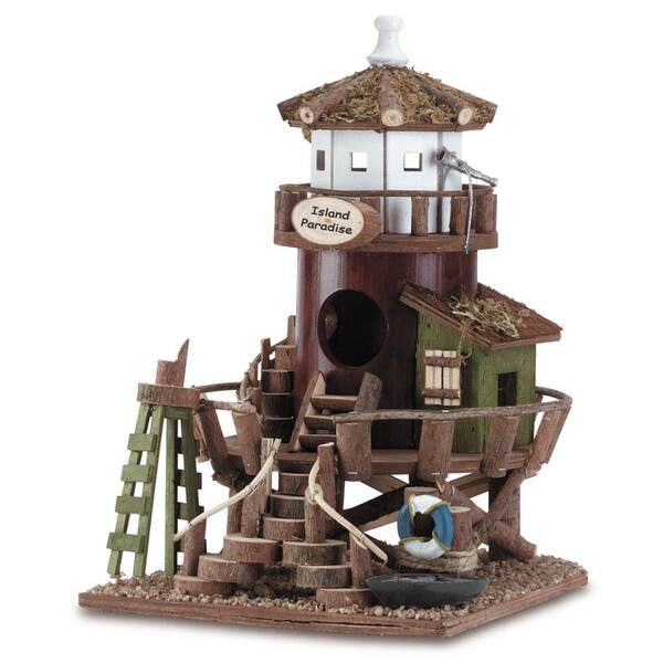 Zingz & Thingz 7.5 in. in. x 8.75 in. in. x 11.25 in. Island Paradise Birdhouse