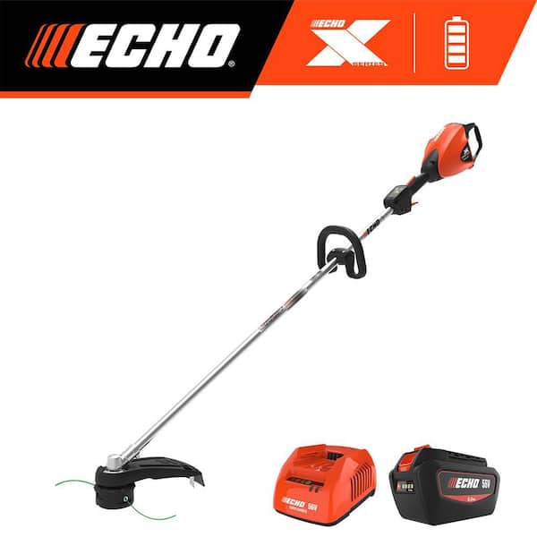 56V X Series 17 in. Cordless Battery Straight Shaft String Trimmer w/ Speed-Feed and 5.0Ah Battery and Rapid Charger