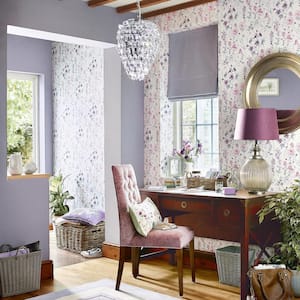 Wild Meadow Pale Iris Unpasted Removable Wallpaper Sample