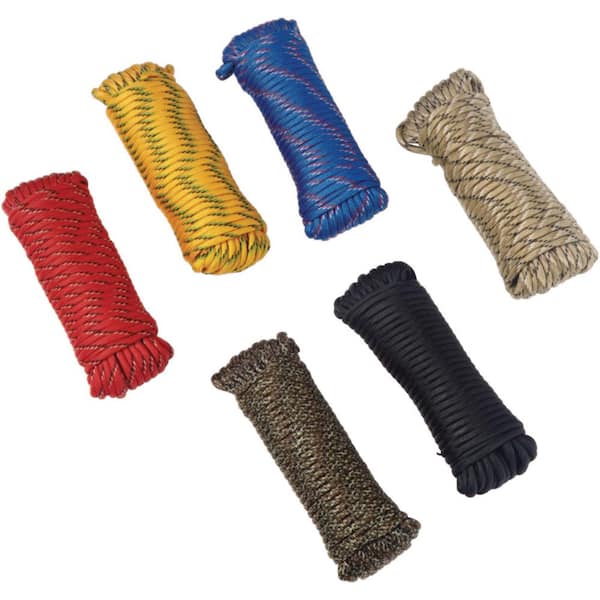 Everbilt 1/8 in. x 50 ft. Assorted Colors Paracord Rope (1 color per each  order) 72475 - The Home Depot