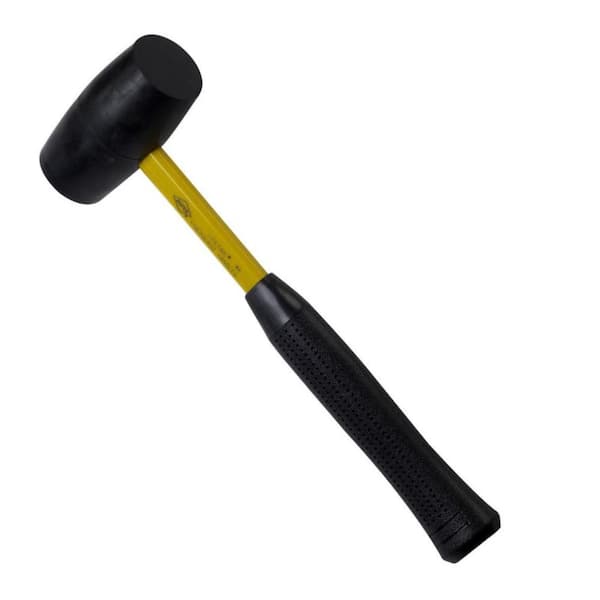 Nupla 1 lb. Hard Rubber Mallet with Classic Fiberglass Handles and Cushion Grip
