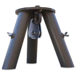 Heavy-Duty Steel Tripod Header with Pulley with 1000 lbs. Pulley System in Green