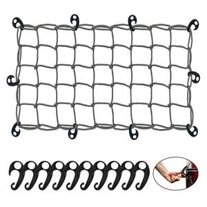 20 in. x 36 in. Heavy-Duty Gray Bungee Cargo Net - Stretches to 42 in. x 74 in.