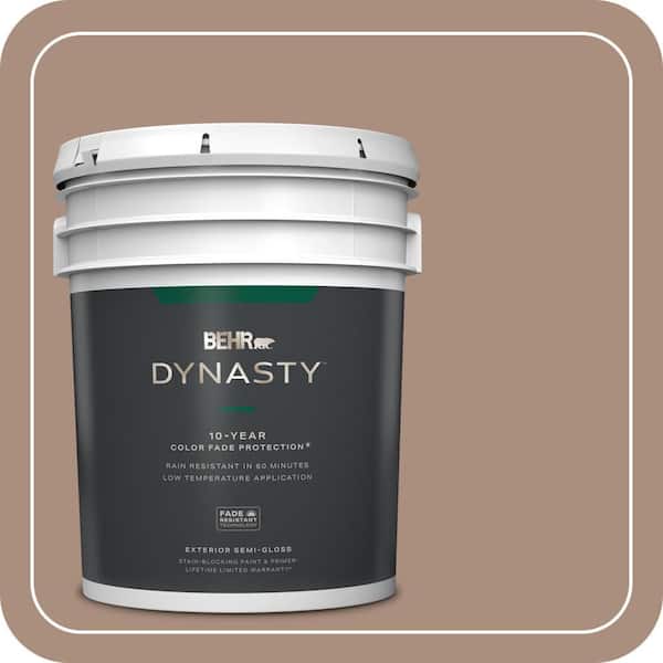 BEHR DYNASTY 5 gal. #BNC-13 Cozy Cocoa Semi-Gloss Enamel Exterior Stain-Blocking Paint & Primer