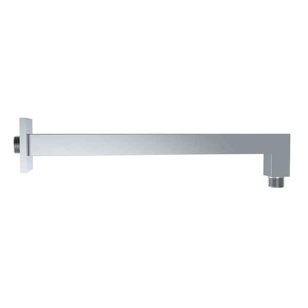 15 in. Metal Square Shower Arm, Chrome