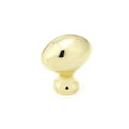 Olinville Collection 1-3/16 in. (30 mm) x 13/16 in. (20 mm) Brass Traditional Cabinet Knob