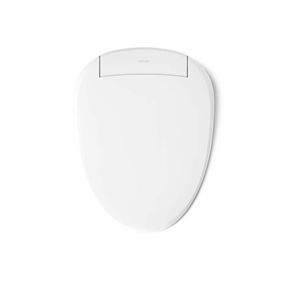 PureWash White Heated Elongated Bidet Toilet Seat with Remote
