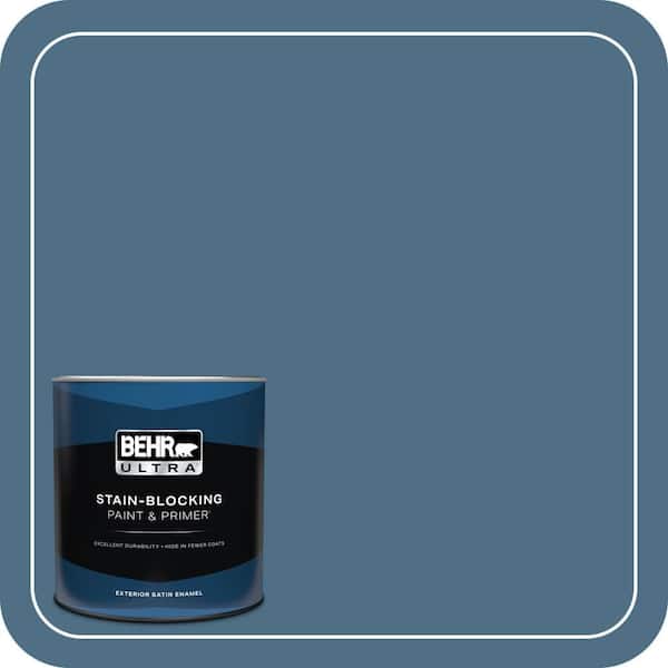BEHR ULTRA 1 qt. #S500-6 Shipyard Satin Enamel Exterior Paint & Primer