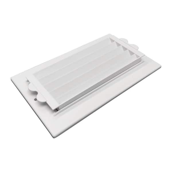 Everbilt 8 in. x 4 in. Plastic Ceiling/Sidewall Register 1-Way