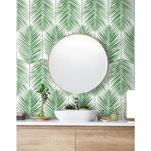 Greenery Paradise Palm Prepasted Paper Wallpaper Roll